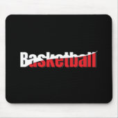 Basketball Player Abstrakt Swish - Word Art Mousepad (Vorne)