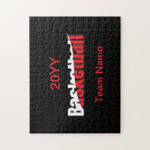 Basketball Player Abstrakt Swish - Word Art Puzzle (Vertikal)