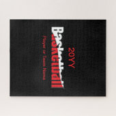 Basketball Player Abstrakt Swish - Word Art Puzzle (Horizontal)