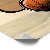 Basketball-Player anpassbar Poster (Ecke)
