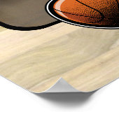 Basketball-Player anpassbar Poster (Ecke)