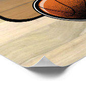 Basketball-Player anpassbar Poster (Ecke)