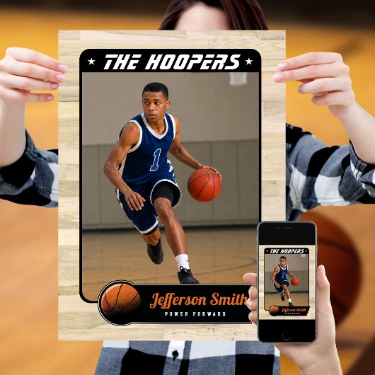 Basketball-Player anpassbar Poster