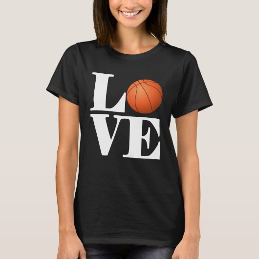Basketball Player Basketball Liebe T-Shirt (Vorderseite)