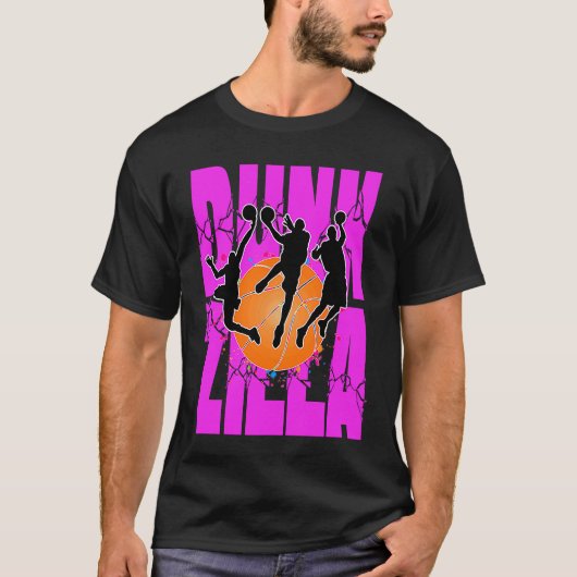 Basketball Player Basketballer Sports Dunk 2 T-Shirt (Vorderseite)