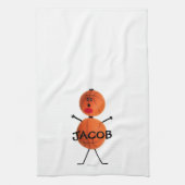 Basketball Player Cartoon Handtuch (Vertikal)