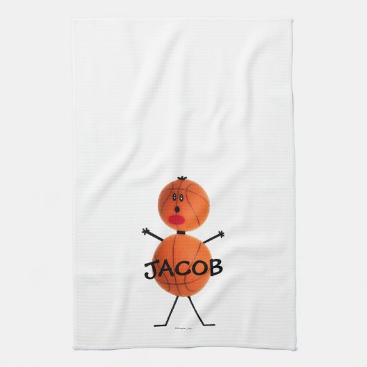 Basketball Player Cartoon Handtuch (Vertikal)