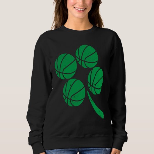 Basketball Player Coach Shamrock St Patricks Day I Sweatshirt (Vorderseite)