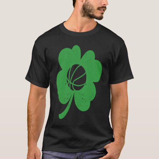 Basketball Player Coach Shamrock St Patricks Day I T-Shirt (Vorderseite)