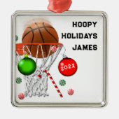 Basketball Player Collectif Ornament Aus Metall (Vorne)