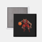 Basketball Player Devil Magnet (Vorderseite/Rückseite)