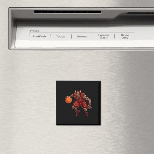 Basketball Player Devil Magnet (In Situ (Geschirrspüler))