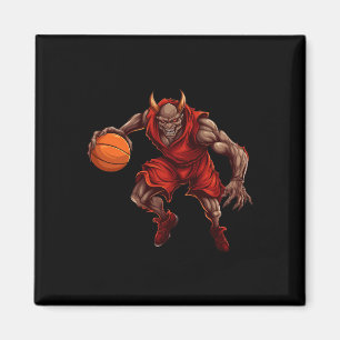 Basketball Player Devil Magnet