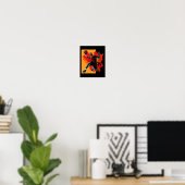 Basketball Player Dunking Basket Poster (Heimbüro)