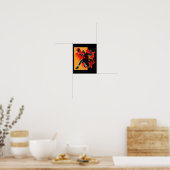 Basketball Player Dunking Basket Poster (Küche)