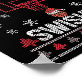 Basketball Player Fan Ugly Christmas PJ Poster (Ecke)