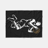 Basketball Player Fleecedecke (Vorderseite (Horizontal))