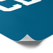 Basketball Player Game Foto Poster (Ecke)