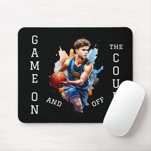 Basketball Player Game on Mousepad (Mit Mouse)