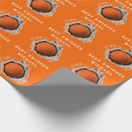 Basketball Player Geschenkpapier (Ecke)