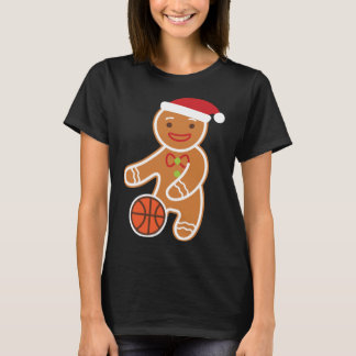 Basketball Player Gingerbrei Weihnachten T-Shirt