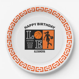Basketball Player Girl, Basketball Girl  Birthday Pappteller