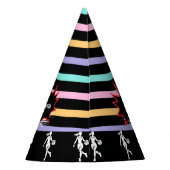 Basketball Player Girl, Team Birthday Partyhütchen (Rückseite)