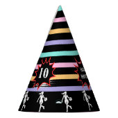 Basketball Player Girl, Team Birthday Partyhütchen (Links)