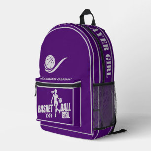 Basketball Player Girl, Team, Geburtstagsgeschenk Bedruckter Rucksack