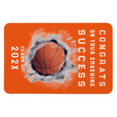 Basketball Player Glückwunsch Magnet (Horizontal)