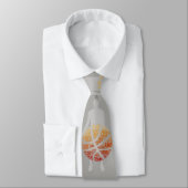 Basketball Player Grafik-Sport-Necktie Gray Krawatte (Gebunden)