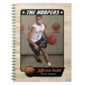 Basketball Player Individualisierbares SpiralNoteb Notizblock (Vorderseite)