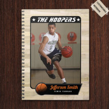 Basketball Player Individualisierbares SpiralNoteb