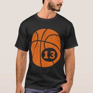 Basketball Player Jersey Nummer 13 Dreizehn Grafik T-Shirt
