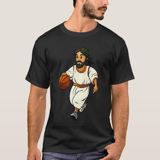 Basketball Player Jesus T-Shirt (Vorderseite)