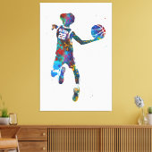 Basketball Player Leinwanddruck (Insitu (Wohnzimmer))