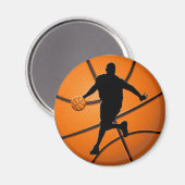 BASKETBALL PLAYER MAGNET (Vorderseite/Rückseite)