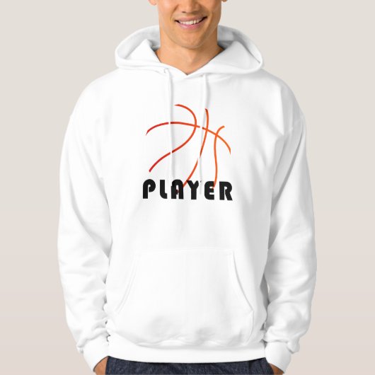 Basketball Player | Mimimal-Modernes Design Hoodie (Vorderseite)