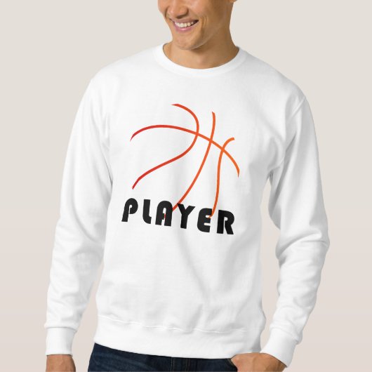 Basketball Player | Mimimal-Modernes Design Sweatshirt (Vorderseite)