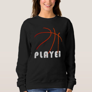 Basketball Player   Mimimal-Modernes Design Sweatshirt