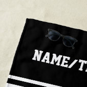 Basketball Player Name Number Team Name Custom Strandtuch (Beispiel)