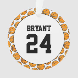 Basketball Player NAME SportNUMMER Hoops Spaß Ornament
