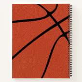 Basketball-Player Name Text Custom Sports Playbook Notizblock (Rückseite)