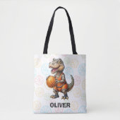 Basketball Player Niedlich Dinosaurier Tasche (Vorderseite)
