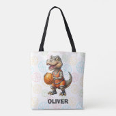 Basketball Player Niedlich Dinosaurier Tasche (Rückseite)