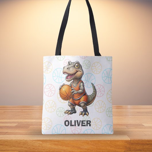Basketball Player Niedlich Dinosaurier Tasche