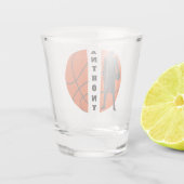 Basketball Player Personalisiert Shootglas Schnapsglas (Rückseite)