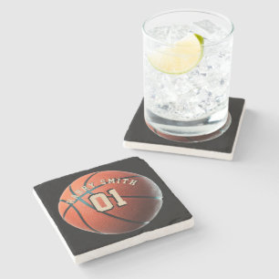 BASKETBALL PLAYER PERSONALISIERT STEINUNTERSETZER