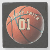 BASKETBALL PLAYER PERSONALISIERT STEINUNTERSETZER (Vorderseite)