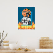 Basketball Player Personalisiertes Foto Poster (Küche)
